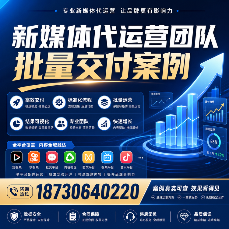 铜川代运营公司多客户账号批量高效交付案例